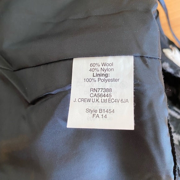 J. Crew wool houndstooth mini skirt size 2 - Picture 4 of 6